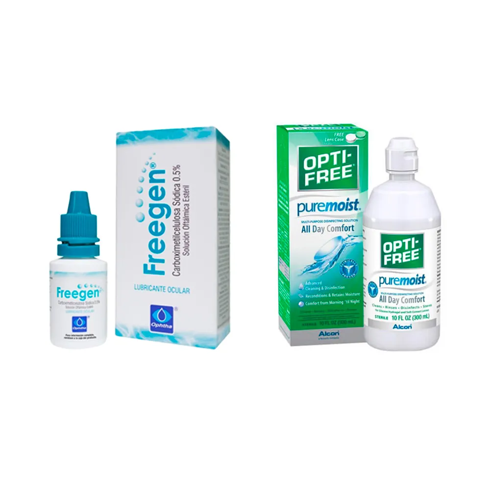 KIT DE GOTAS FREEGEN + OPTIFREE 300ML